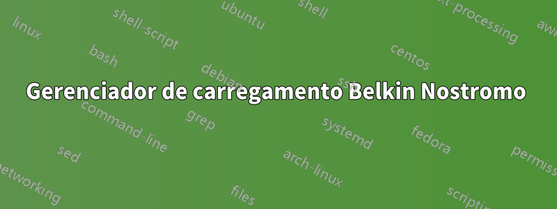 Gerenciador de carregamento Belkin Nostromo