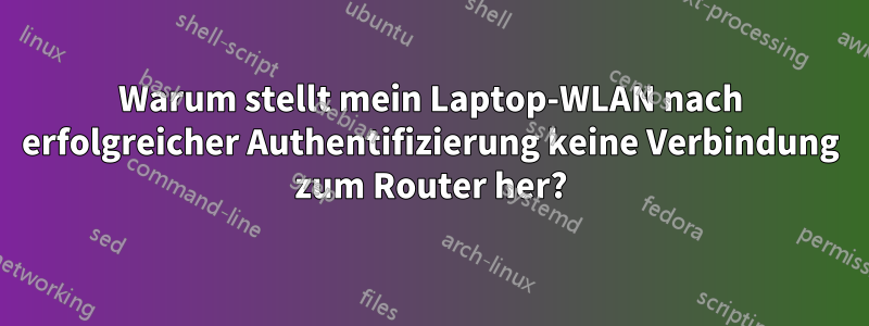 Warum stellt mein Laptop-WLAN nach erfolgreicher Authentifizierung keine Verbindung zum Router her?