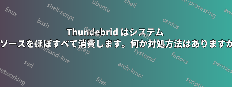 Thundebrid はシステム リソースをほぼすべて消費します。何か対処方法はありますか?