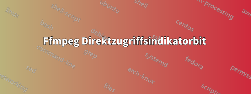 Ffmpeg Direktzugriffsindikatorbit