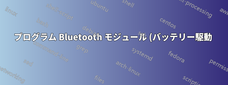 プログラム Bluetooth モジュール (バッテリー駆動)
