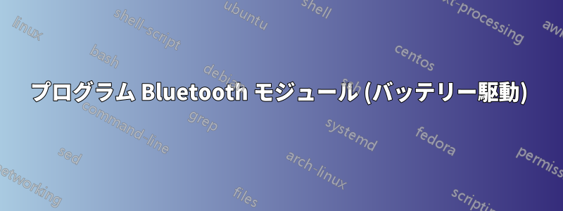 プログラム Bluetooth モジュール (バッテリー駆動)