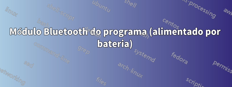 Módulo Bluetooth do programa (alimentado por bateria)