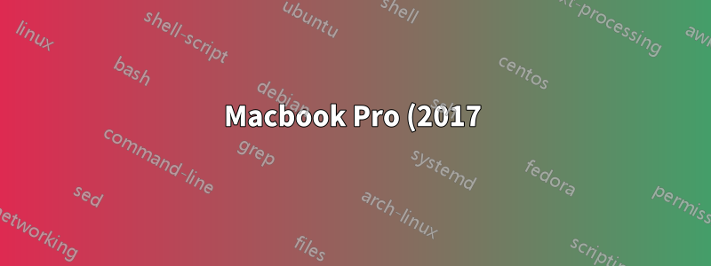 Macbook Pro (2017) USB-C から 2 x Thunderbolt ディスプレイ - アダプタ オプション