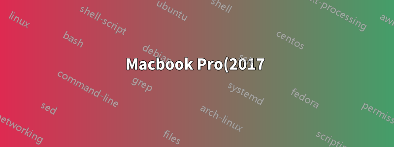 Macbook Pro(2017) USB-C - Thunderbolt 디스플레이 2개 - 어댑터 옵션