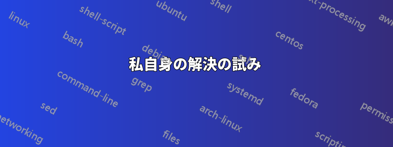 私自身の解決の試み