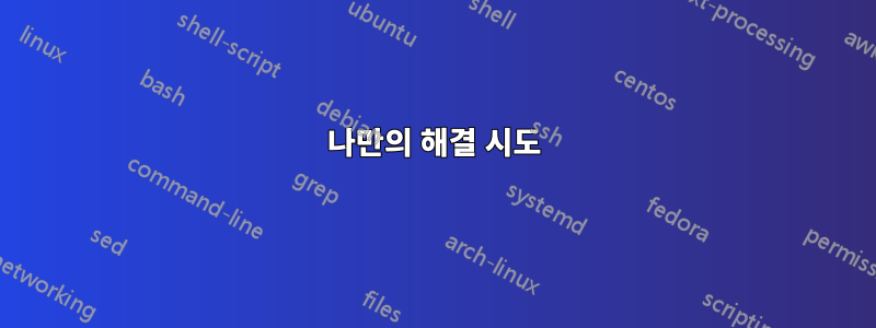 나만의 해결 시도