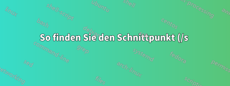 So finden Sie den Schnittpunkt (/s) zweier Kurven (nicht linear und linear) in Excel