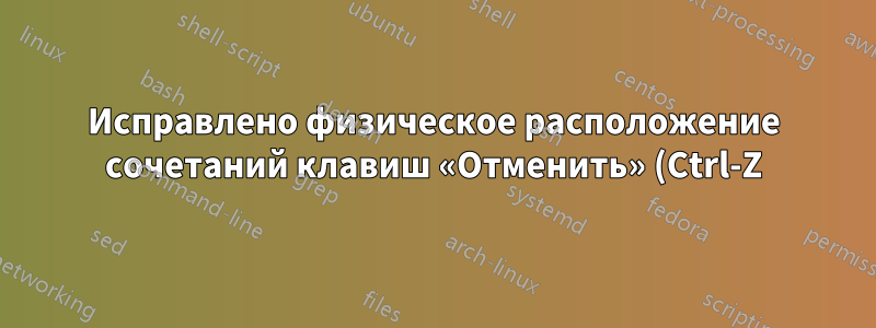 Исправлено физическое расположение сочетаний клавиш «Отменить» (Ctrl-Z) и «Повторить» (Ctrl-Y) между немецкой и русской раскладками клавиатуры в Windows.