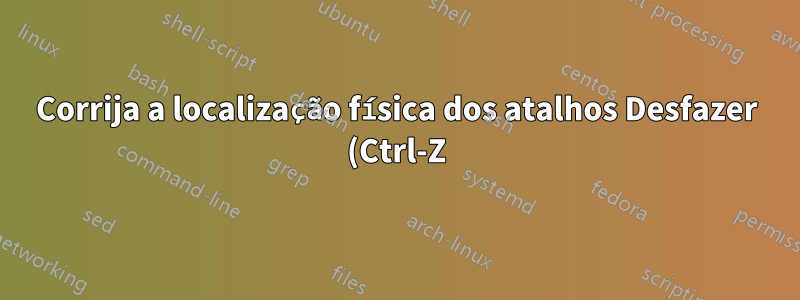 Corrija a localização física dos atalhos Desfazer (Ctrl-Z) e Refazer (Ctrl-Y) entre layouts de teclado alemão e russo no Windows