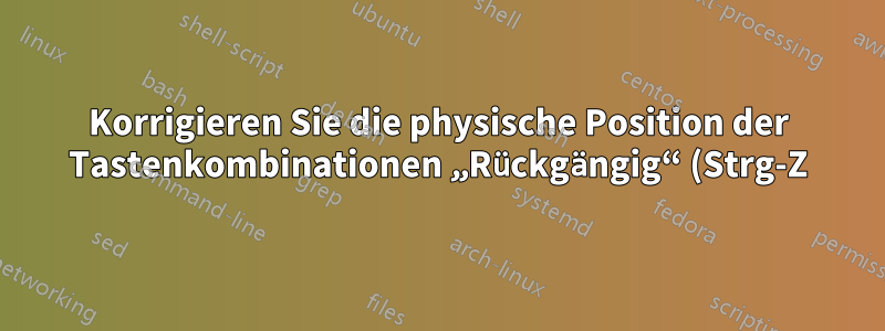 Korrigieren Sie die physische Position der Tastenkombinationen „Rückgängig“ (Strg-Z) und „Wiederholen“ (Strg-Y) zwischen deutschen und russischen Tastaturlayouts in Windows
