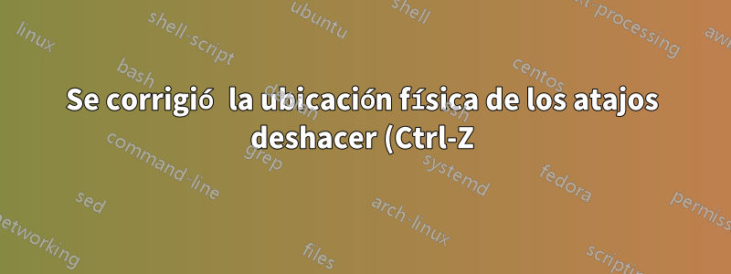 Se corrigió la ubicación física de los atajos deshacer (Ctrl-Z) y rehacer (Ctrl-Y) entre las distribuciones de teclado alemán y ruso en Windows.