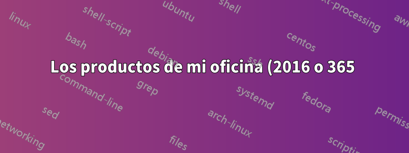 Los productos de mi oficina (2016 o 365) son muy lentos después de un tiempo.