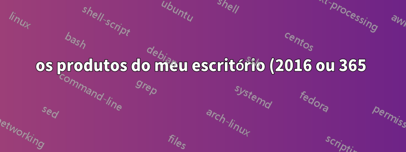 os produtos do meu escritório (2016 ou 365) ficam muito lentos depois de um tempo