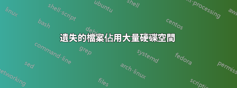 遺失的檔案佔用大量硬碟空間