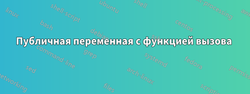 Публичная переменная с функцией вызова