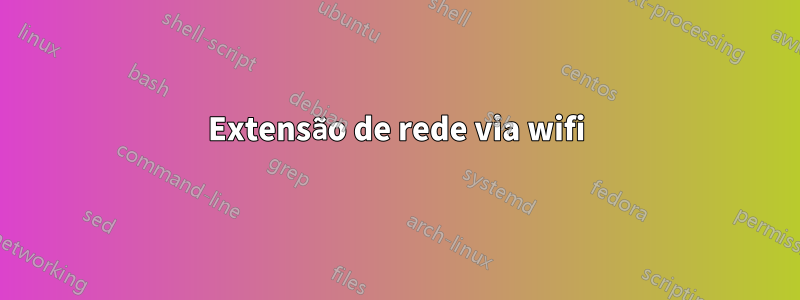 Extensão de rede via wifi