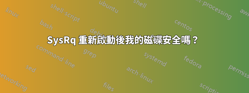 SysRq 重新啟動後我的磁碟安全嗎？