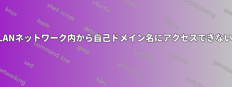 LANネットワーク内から自己ドメイン名にアクセスできない