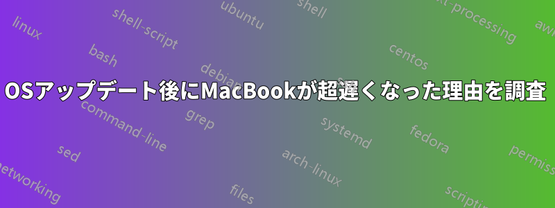 OSアップデート後にMacBookが超遅くなった理由を調査