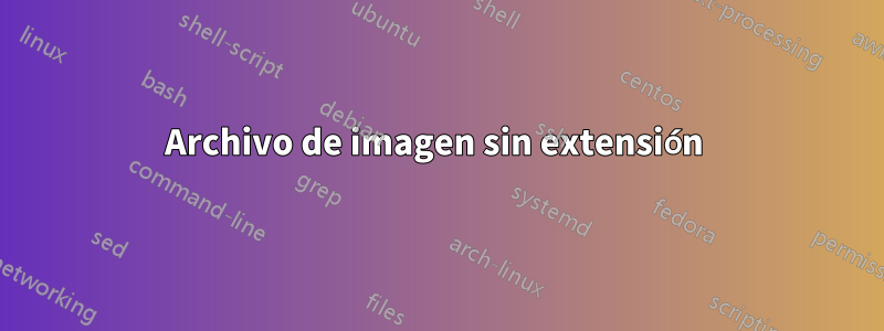 Archivo de imagen sin extensión 