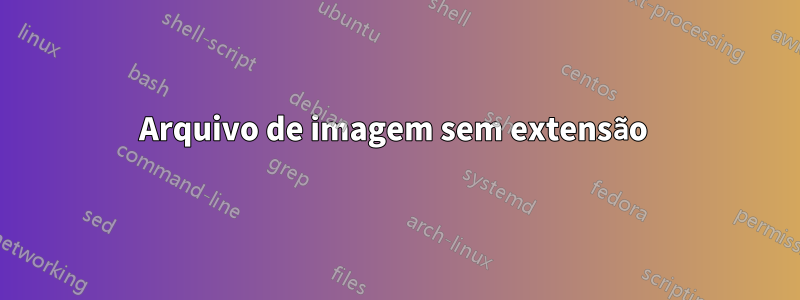 Arquivo de imagem sem extensão 