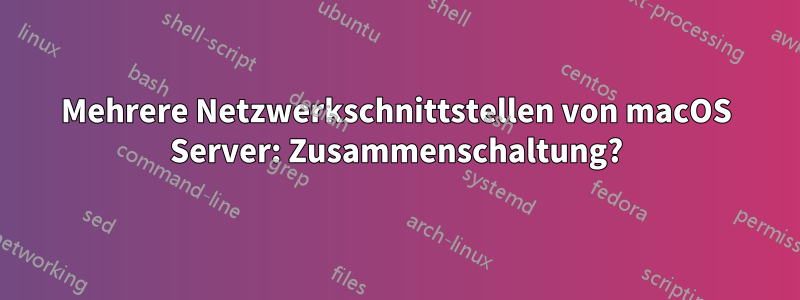 Mehrere Netzwerkschnittstellen von macOS Server: Zusammenschaltung?