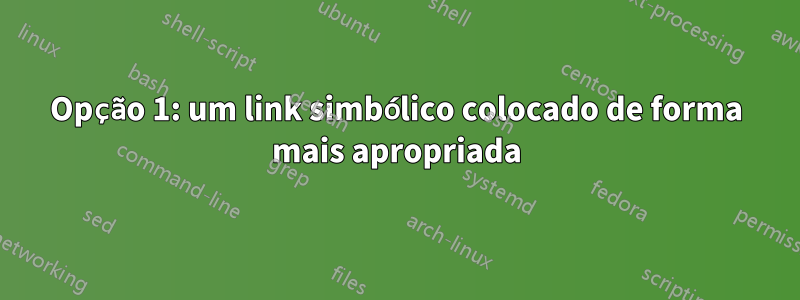 Opção 1: um link simbólico colocado de forma mais apropriada