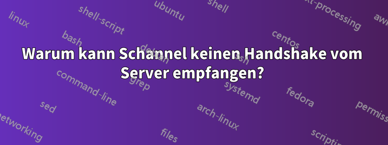 Warum kann Schannel keinen Handshake vom Server empfangen?