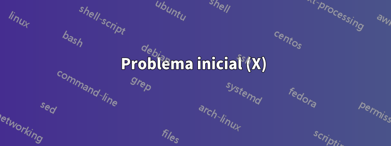 Problema inicial (X)