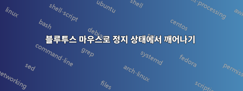 블루투스 마우스로 정지 상태에서 깨어나기