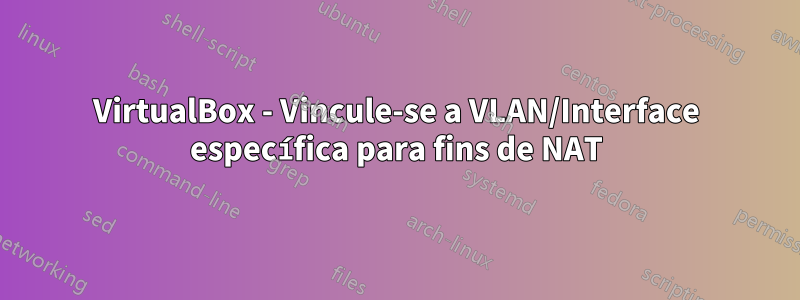 VirtualBox - Vincule-se a VLAN/Interface específica para fins de NAT