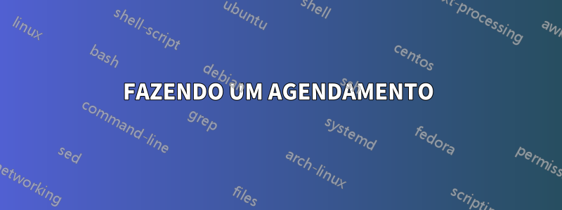 FAZENDO UM AGENDAMENTO