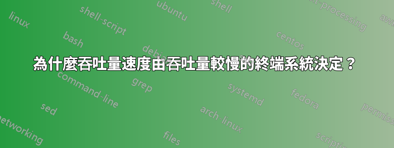 為什麼吞吐量速度由吞吐量較慢的終端系統決定？