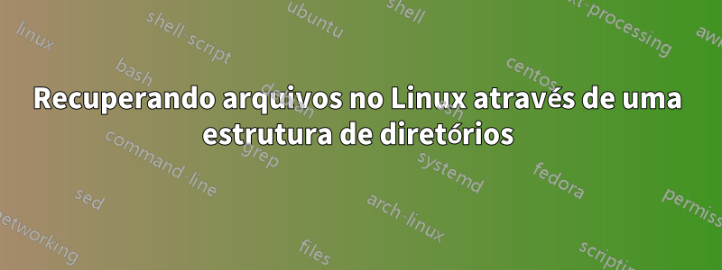 Recuperando arquivos no Linux através de uma estrutura de diretórios