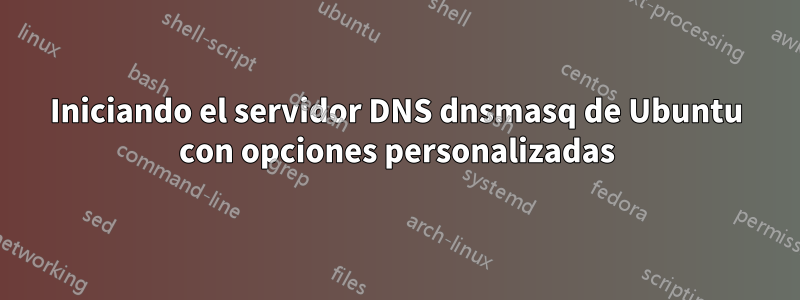 Iniciando el servidor DNS dnsmasq de Ubuntu con opciones personalizadas