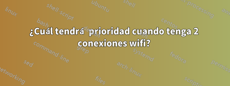 ¿Cuál tendrá prioridad cuando tenga 2 conexiones wifi?