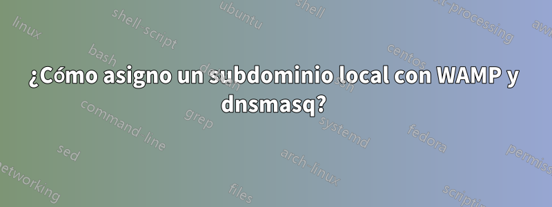 ¿Cómo asigno un subdominio local con WAMP y dnsmasq?