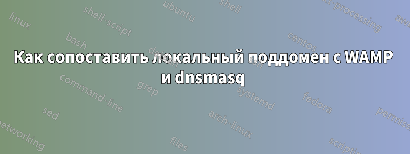 Как сопоставить локальный поддомен с WAMP и dnsmasq