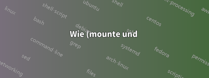 Wie (mounte und) kopiere ich den Inhalt von (verstecktem) WinRE?