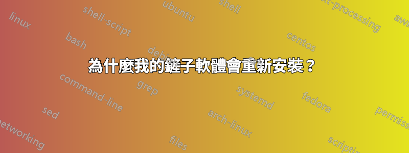 為什麼我的鏟子軟體會重新安裝？