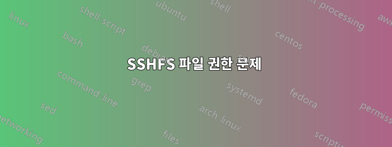 SSHFS 파일 권한 문제