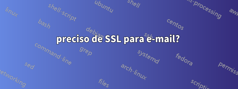 preciso de SSL para e-mail?