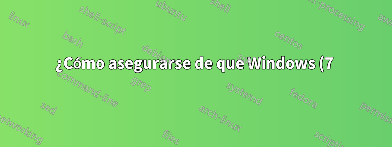 ¿Cómo asegurarse de que Windows (7) actualice los nombres de las unidades?