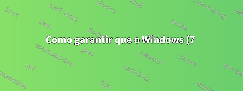 Como garantir que o Windows (7) atualize os nomes das unidades?