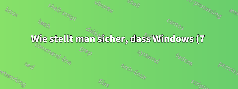 Wie stellt man sicher, dass Windows (7) die Laufwerksnamen aktualisiert?