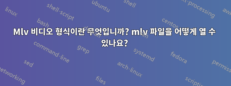 Mlv 비디오 형식이란 무엇입니까? mlv 파일을 어떻게 열 수 있나요?
