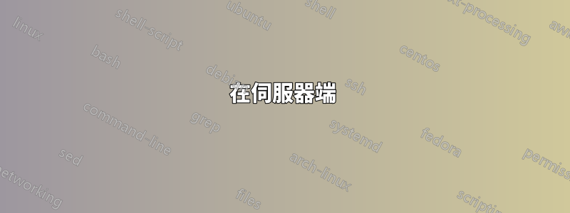 在伺服器端