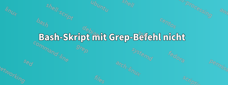 Bash-Skript mit Grep-Befehl nicht 