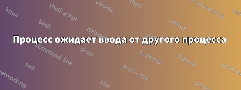 Процесс ожидает ввода от другого процесса